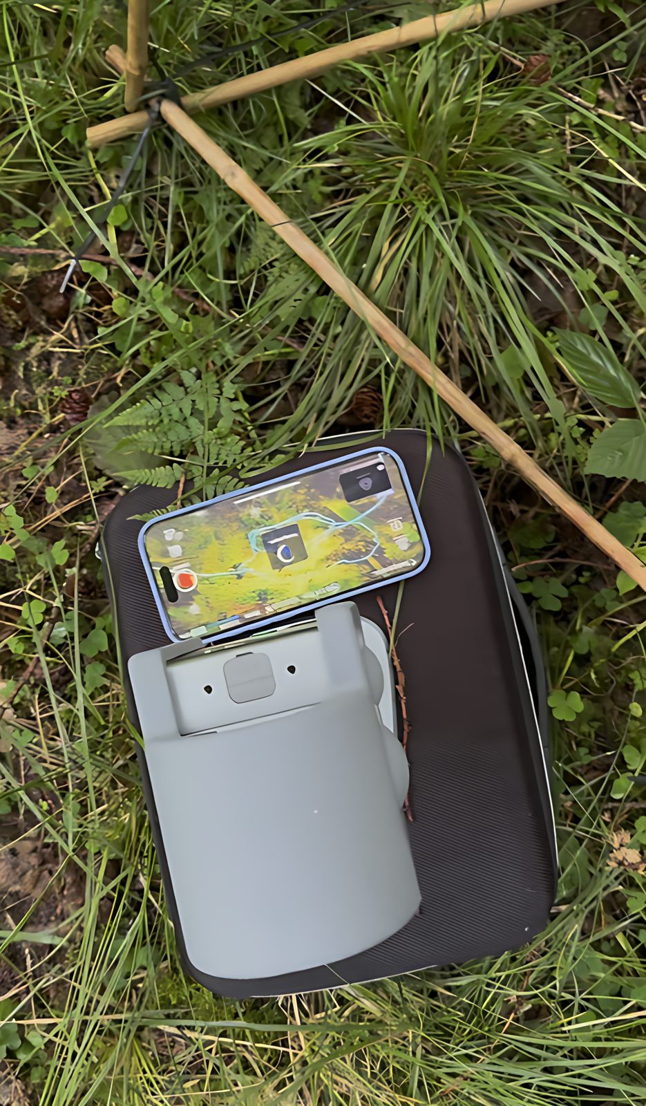 Mapping a restoration site on a phone
