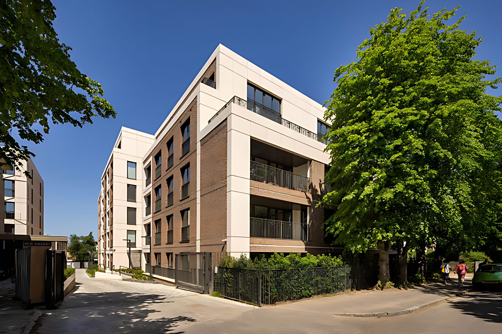 The Uren building beside a mature tree
